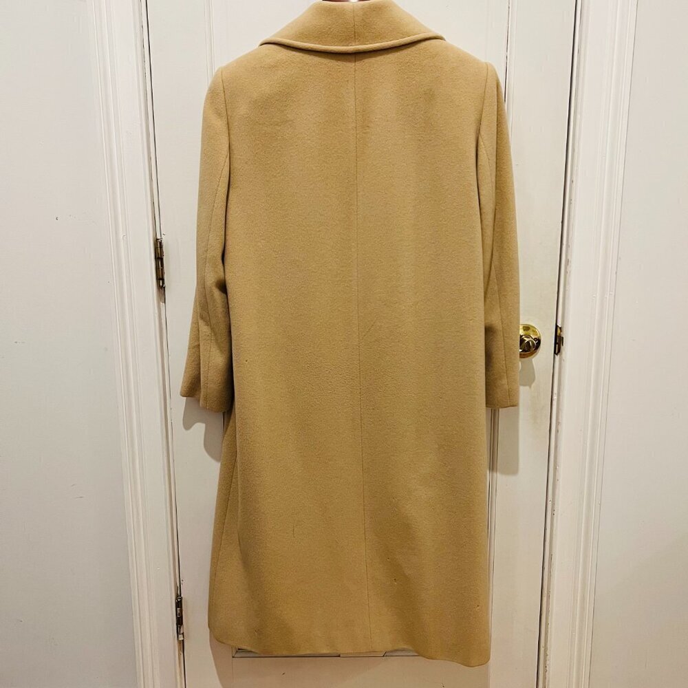 Vintage Cashmere Long Marvin Richards Over Coat Jacket Size Large - Picture 16 of 16